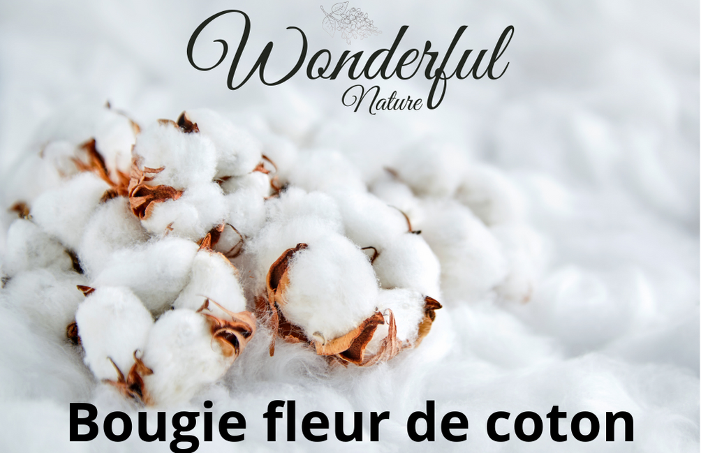 Bougie artisanale Fleur de Coton - Wonderful Nature